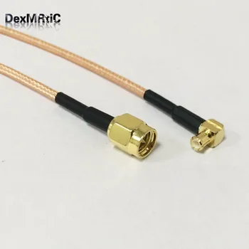 1PC Nye SMA Male Plug Skifte MCX Mandlige Ret Vinkel Konverter RG316 kabel-adapter 15cm/30cm/50cm