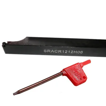 1pc SRACR1212H06 Drejebænk Indehaveren Vendbare Kedeligt Bar 12mmx100mm med Skruenøgle Til at Dreje Værktøj