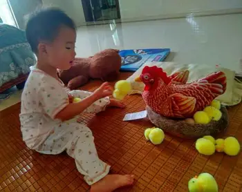 1pc tegnefilm simulering hane hane, høne, lille kylling, blød plys dukke pude kreative udstoppet legetøj pige sjove gaver