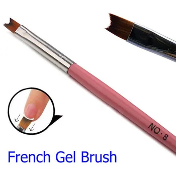 1PC UV Gel Børste Gradient Maleri Pen Tegning Børste Håndtag Manicure Nail Art Pensel, Pen Tool #1130