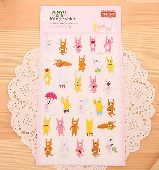 1stk 20cm brev kærlighed kattefoder Toy mærkat Søde Tegning Marked Dagbog 3D Scrapbooking stickers til børn rygsæk til notebook