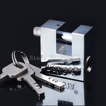 1STK Anti-tyveri hængelås iron gate sikkerhedslåse square lille lås Bredde 40 mm/50 mm/60mm/70mm med nøgler KF1079
