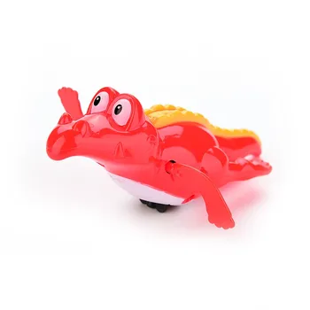 1stk Baby Badekar Svømning Toy Pædagogisk Legetøj Krokodille Vind Op Clockwork Spille Svømning Alligator for Børne Spædbarn Krokodille Gave