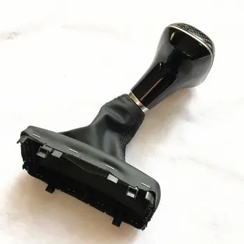 1STK Carbon Fiber Gear Shift Knappen gearstangen Håndbold for Audi A4 A5 A6 A7 Q3 Q5 Q7 for VW Passat B7 CC