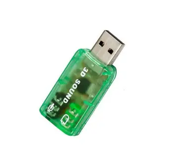 1STK CM108 Chipset USB 2.0 til 3D-LYD-KORT ADAPTER VIRTUEL 5.1 CH