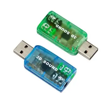 1STK CM108 Chipset USB 2.0 til 3D-LYD-KORT ADAPTER VIRTUEL 5.1 CH