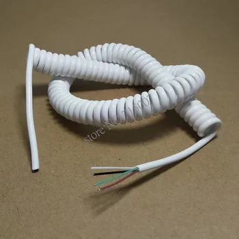 1stk Diy foråret curl linje usb-line usb-4 core wire microusb udvidelse data kabel