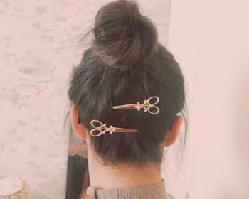 1STK koreanske version af den simple hår pynt personlig hår klip smykker retro ordet mappe hovedklæde