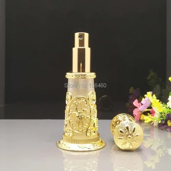 1stk Makeup Gave, 30 ml Høj kvalitet, Smukke Sølv Farve arabisk design parfume flaske,Tom Vintage Dug Spray Glas Flasker