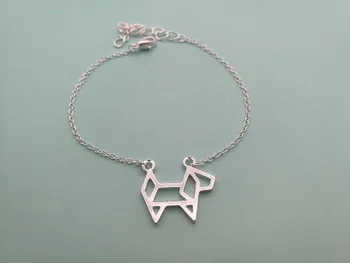 1STK Origami Papir Hund Armbånd Skitsere Dejlig Hvalp Armbånd Søde Decoupage Dyr Armbånd til Damer, Kvinder