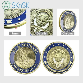 1stk St. Michael The Archangel Udfordring Mønt U. S. Air Force Sikkerhed Politi-Erindringsmønt for Indsamling af Militære Mønter