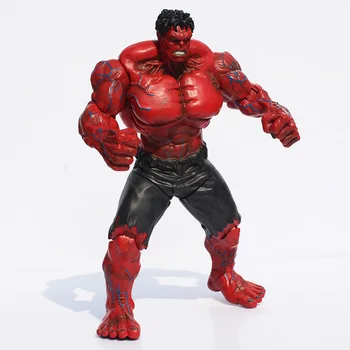 1stk Super Heroes Tal Den Red Hulk PVC-Action Figur Super Hero Legetøj Dukker Fælles Bevægelige 25cm Store Gave