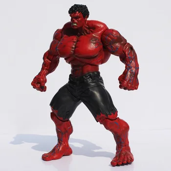 1stk Super Heroes Tal Den Red Hulk PVC-Action Figur Super Hero Legetøj Dukker Fælles Bevægelige 25cm Store Gave