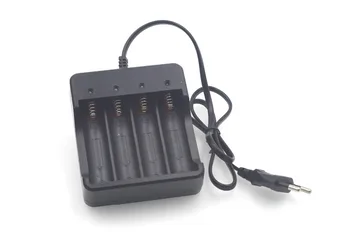 1X 3,7 V 18650 Oplader Li-ion Batteri 4.2 V Fire Slot Linie Opkræve Fuld fra Lukning Fabrik, Engros Fashlight batterier Oplader