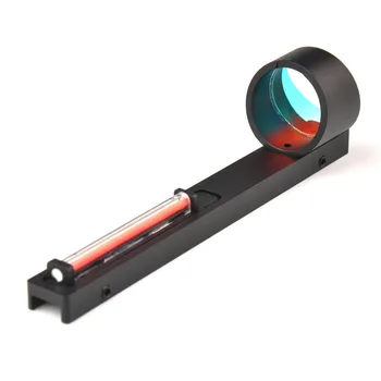 1x25 Rød Fiber Red Dot Sight Anvendelsesområde Holografiske Syn Passer Shotgun Rib Jernbane Jagt Skydning