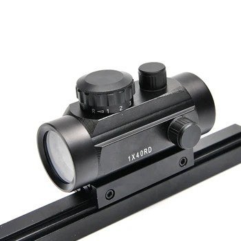 1X40 Holografiske Syn Green Red Dot Sight Optik Rifle Anvendelsesområde Belyst Jagt Scopes 11mm & 20mm Weaver Rail Passer