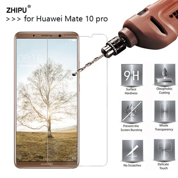 2.5 D-0.26 mm 9H Premium Hærdet Glas Til Huawei Mate 10 Pro Skærm Protektor Hærdet beskyttende film Til Huawei Mate 10 pro