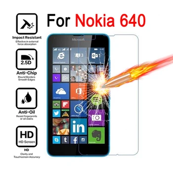 2.5 D-0.26 mm 9H Premium Hærdet Glas Til Microsoft Lumia 640 XL Skærm Protektor Hærdet beskyttende film Til Nokia 640 XL