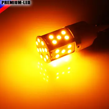 (2) Fri for Fejl Amber Gul 7440 T20 21W LED Pærer Til Bilens Forreste eller Bagerste blinklys Lys (Ingen Hyper Flash, og Ingen Ændring)