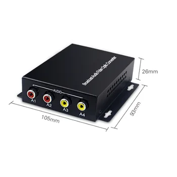 2 Lyd Over FC Fiberoptiske Extender (Tovejs) Sender og Modtager, for Audio intercom broadcast system (Tx/Rx) Kit