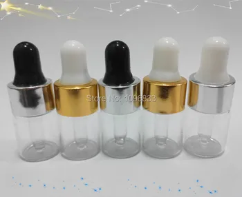 2 ML 2G Pipette Dropper Hætteglas, Glas Dropper Vail, Æterisk Olie flaske. Kosmetiske tom refill pakning af Flasker, 100pcs/Masse
