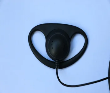 2 Pin øretelefon D-formet Sikkerhed Radio Headset Ørestykke Øretelefon til baofeng uv-5r bf-888s For To-Vejs Radioer Walkie talkie