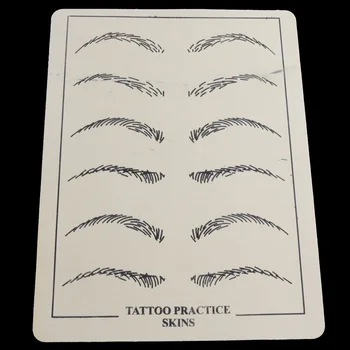 2 Plader Permanent Makeup Øjenbryn, læber Tatoveringer Praksis Hud Uddannelse Sæt For Begyndere Nye Tatovering Tilbehør accessoire de tatoo