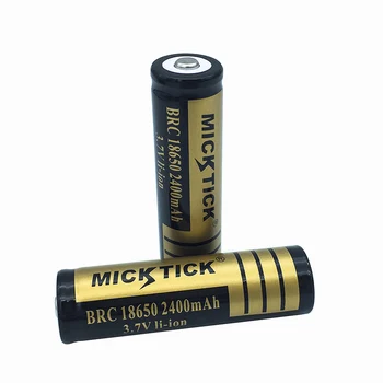 2 STK 18650 3,7 V 2400mAh lithium Batteri Li-Ion Genopladeligt Flashligh+18650 14500 16340 AA AAA-batterier-opladeren gratis fragt