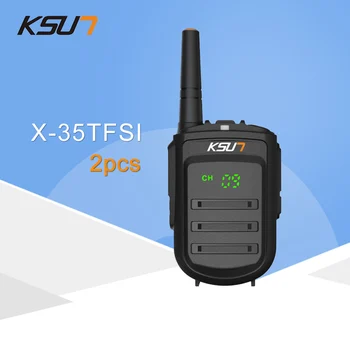 2 STK KSUN X-35TFSI Walkie Talkie 8W Håndholdte Pofung UHF 8W 400-470MHz 128CH To måde Bærbare CB-Radio
