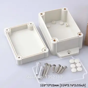 2 stk/masse 128*70*52mm IP68 vandtæt plast kabinet vægbeslag elektriske kabinet vejrandig PLC max DIY projekt box