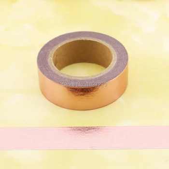 2 stk Pink Folie Washi Tape Papirvarer Diy Scrapbooking Foto Album Kawaii Scrapbog Papir, Washi tape 10m*1,5 cm Solid tape