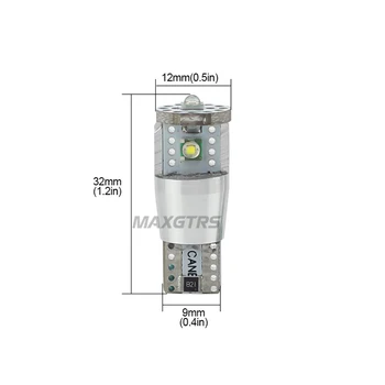 2 stk T10 W5W 15W 1350lm High Power Cree Chip XP-E CANBUS INGEN FEJL Hvid LED Upgrade DRL Backup Reverse Kort Dome Lys Sourcing