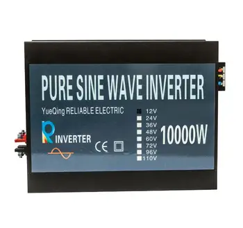 20000W Peak Pure Sine Wave Solar Inverter 12V, 220V 10000W Power Inverter Generator 12V/24V/48V DC til 120V/220V/240V AC Converter
