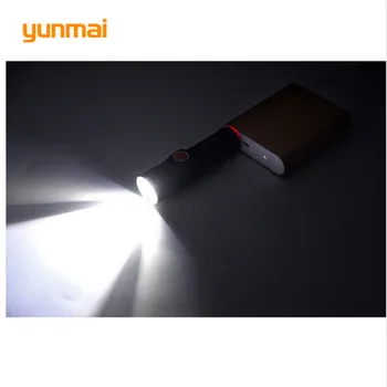 2000LM Super Lyse 16340 Batteri T6 LED Vandtæt USB-Lommelygte Lomme Genopladelige Zoom Taktisk Lommelygte +Cykel klip