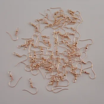 200PCS 1,8 cm Klassisk Steg Gyldne Almindeligt Metal Clip Dingle Øreringe DIY smykker materiale Foderstoffer, Bly Fri,Nickle Gratis