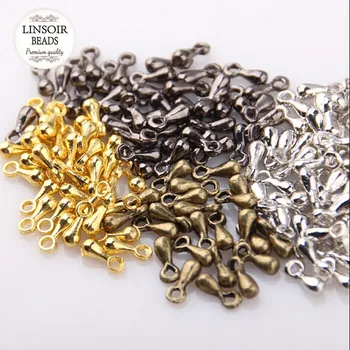 200pcs/ masse 3x6mm Guld/Rhodium/Sølv/Antik Bronze Farve Extender Kæden Drop Tilbehør til Halskæde Armbånd Smykker at Gøre