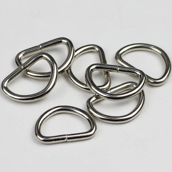 200pcs Metal D-ring 2 cm 2,5 cm, 3,2 cm 3.8 cm spænder tøjet tøj DIY Håndarbejde Bagage Syning håndlavet Taske pung knapper AU184