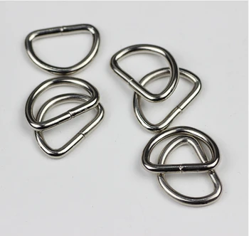 200pcs Metal D-ring 2 cm 2,5 cm, 3,2 cm 3.8 cm spænder tøjet tøj DIY Håndarbejde Bagage Syning håndlavet Taske pung knapper AU184