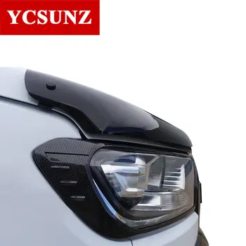 2016-2017 carbon fiber farve Forlygter dækning for ford ranger T7 2016 tilbehør Udvendige lys trim for ford everest Ycsunz