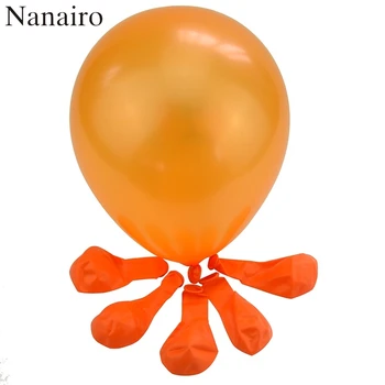 2016 20pcs 10tommer Orange 1,2 g/kg Latex Ballon, Helium, Fortykkelse Perle Fest Fest Bryllup Fødselsdag Dekoration Ballon