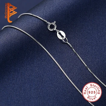 2016 925 Sterling Sølv Klassiske Runde Stil Halskæde Lang Kæde Enkel Dekorere Mode Smykker Til Kvinder Af Høj Kvalitet
