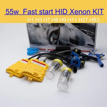 2016 Begrænset Rigtig Hurtig Start Xenon Lys F55 55w for Hid Kit H1 H3 H4 H7 H11 9005 Hb3 9006 Hb4 D2s H27 881 4300k 6000k 8000k