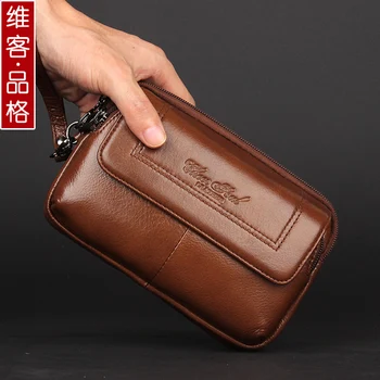 2016 hot salg garanti ægte læder mænd clutch tasker med høj kvalitet koskind mænd håndled tasker mandlige hånd tasker