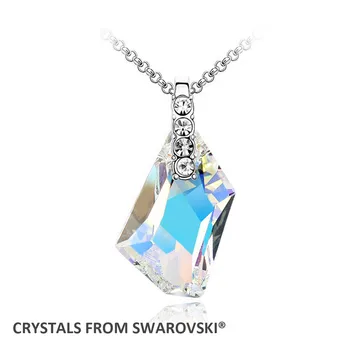 2016 Mors Dag gave! Kvalitet halskæde til kvinder med Krystaller fra Swarovski-De-Kunst-smykker Julegave
