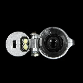 2016 Ny 100X Smykker Perle Håndholdte Lomme LED-Lys Mikroskop Pen Zoom
