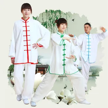 2016 Nye Kinesiske Kung Fu Passer Tai Chi Tøj Bomuld Kampkunst Uniform wushu taiji tøj Taijiquan praksis sæt