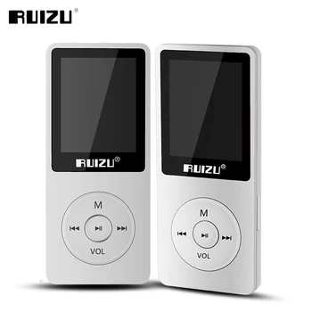 2016 originale engelske version Ultratynde MP3-Afspiller med 4 gb lagerplads og 1,8 Tommer Skærm kan spille 80h, Originale RUIZU X02