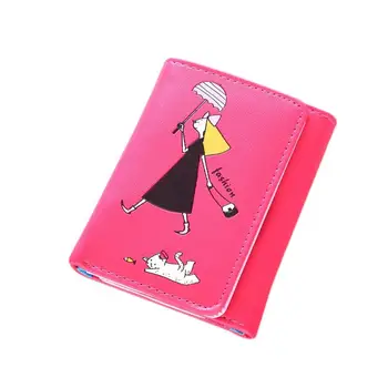 2016Women Tegnebøger Mønster Mønt Pung Piger Kort Tegnebog Kort Indehavere Håndtaske Mini Wallet carteras mujer bolsa feminina