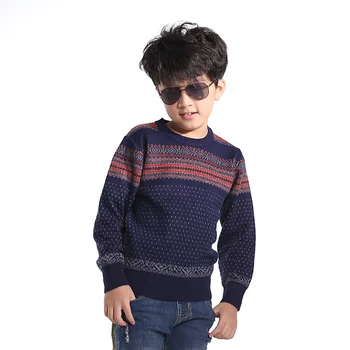 2017 Children ' s trøje til drenge børnetøj Vinteren ny Holde varmen Børn sweater Skildpadde krave og rund krave trøje