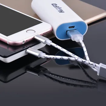 2017 farverige 2-i-1 micro-USB-8pin Kabel-nøglering telefonen afgift linje opladning cablse for Samsung iphone 5 6 6s 7 7plus A20